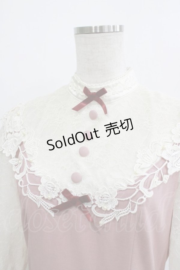 画像4: Innocent World / つる薔薇レースアニバーサリーワンピース M ピンク/生成 H-26-02-21-017-IW-OP-NS-ZH (4)