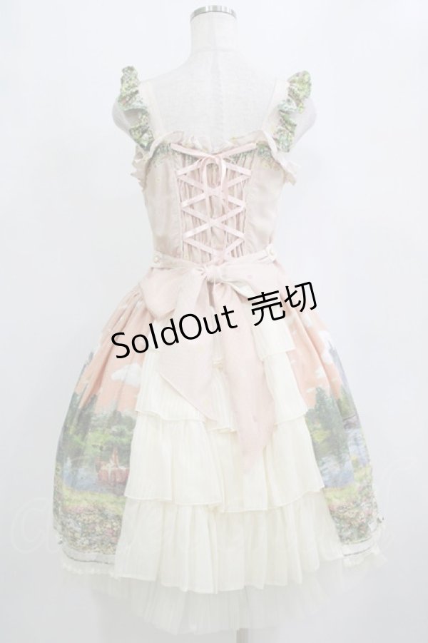 画像3: BABY,THE STARS SHINE BRIGHT / 追憶の鏡の中のLabyrinth柄シャーロットジャンパースカート Free オレンジ H-26-02-21-002-BA-OP-NS-ZH (3)