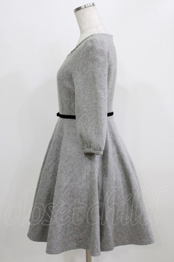 画像2: LODISPOTTO / リボンワンピース M グレー H-26-02-22-020-LO-SK-NS-ZH (2)
