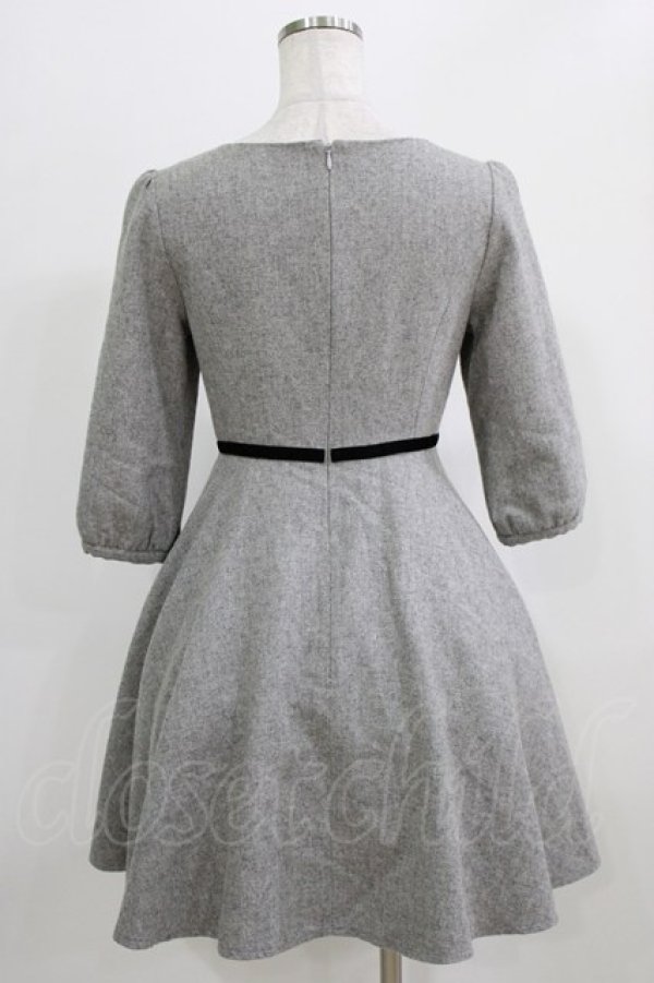 画像3: LODISPOTTO / リボンワンピース M グレー H-26-02-22-020-LO-SK-NS-ZH (3)