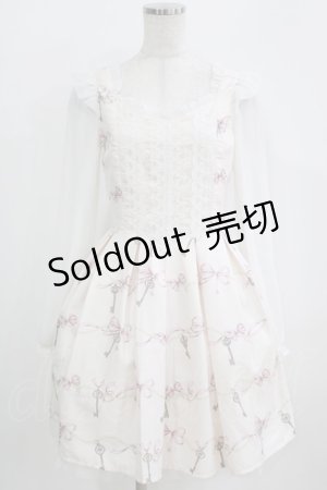 画像: Secret Honey / リボンプリントワンピース Free ピンク H-26-02-22-023-CA-OP-NS-ZH