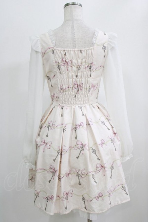 画像3: Secret Honey / リボンプリントワンピース Free ピンク H-26-02-22-023-CA-OP-NS-ZH (3)