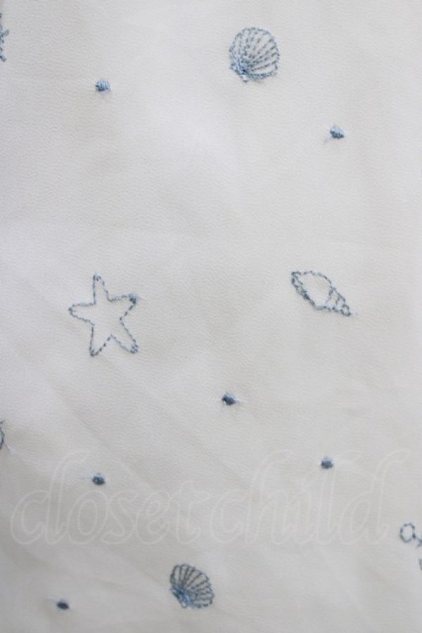 画像4: axes femme POETIQUE / マリン刺繍ワンピース M 生成り/ブルー H-26-02-22-025-AX-OP-NS-ZH (4)