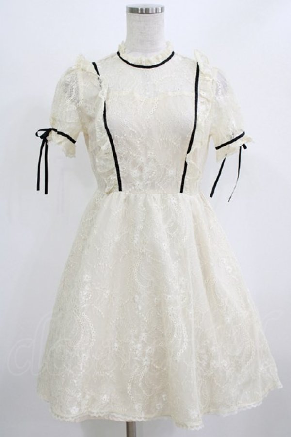 画像1: Honey Cinnamon / レースワンピース Free アイボリー H-26-02-22-026-LO-OP-NS-ZH (1)