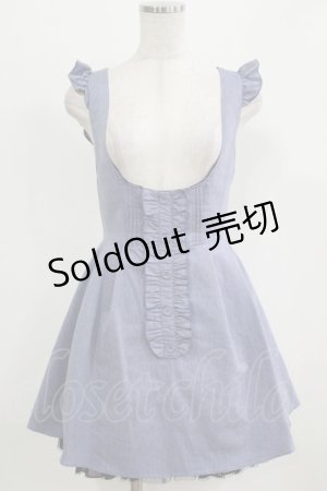 画像: Secret Honey / レースアップジャンパースカート Free ブルー H-26-02-22-027-CA-OP-NS-ZH