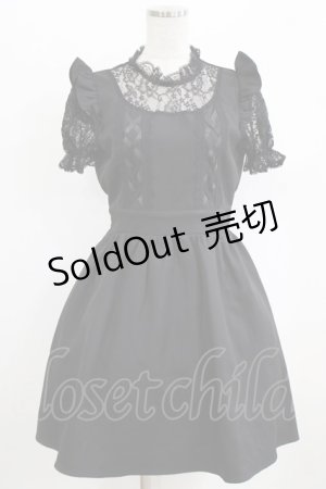 画像: Ank Rouge / レース切替ワンピース M ブラック H-26-02-22-029-CA-OP-NS-ZH