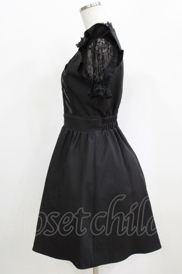 画像2: Ank Rouge / レース切替ワンピース M ブラック H-26-02-22-029-CA-OP-NS-ZH (2)