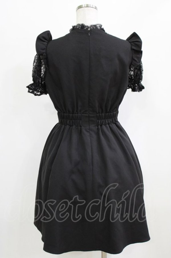 画像3: Ank Rouge / レース切替ワンピース M ブラック H-26-02-22-029-CA-OP-NS-ZH (3)