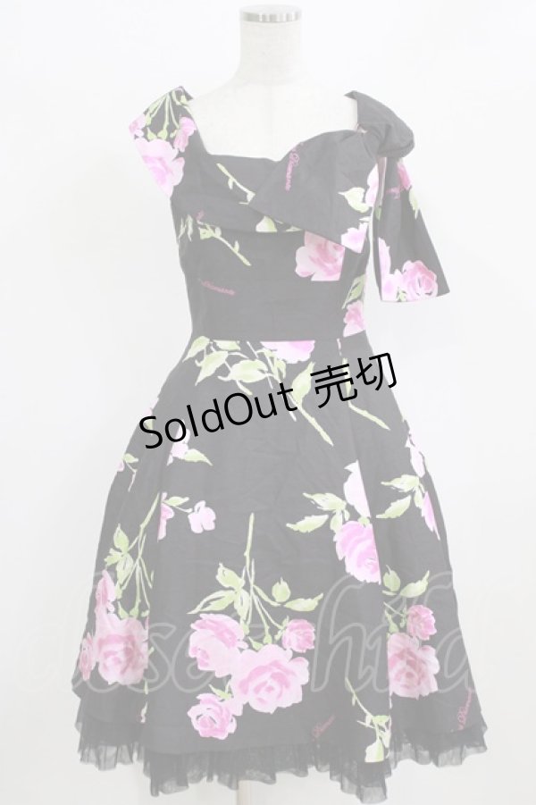 画像1: JESUS DIAMANTE / 新BBワンピース 40 プレミアムローズ/ブラック H-26-02-22-030-JE-OP-NS-ZH (1)