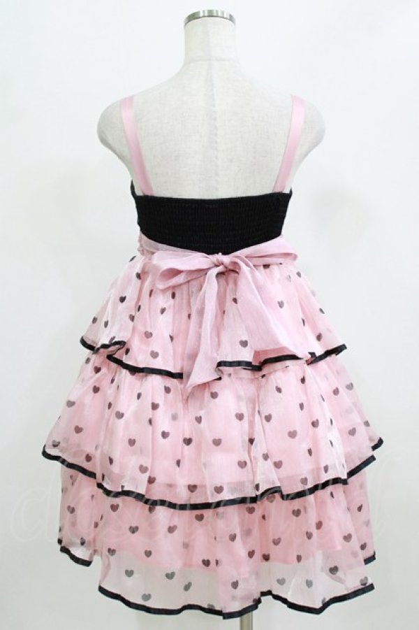 画像3: BIG GOOSE（海外ロリータブランド） / ドットジャンパースカート Free ピンク H-26-02-22-033-LO-OP-NS-ZH (3)