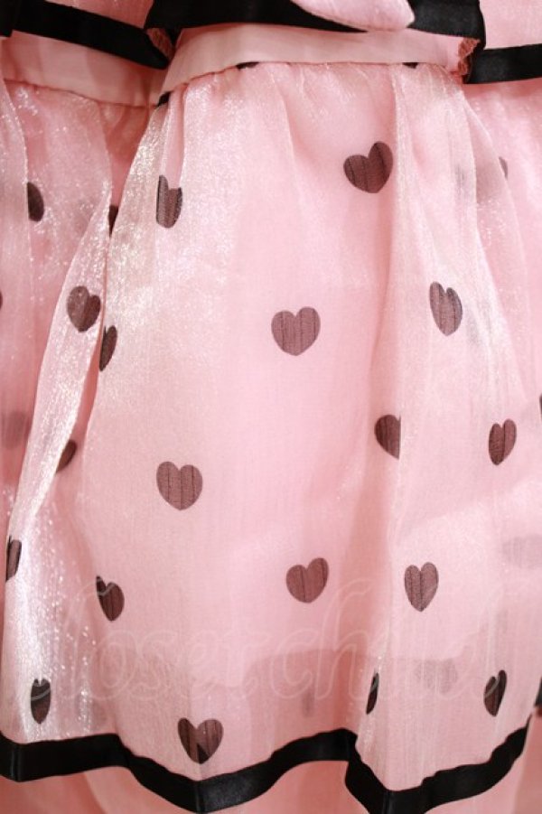 画像4: BIG GOOSE（海外ロリータブランド） / ドットジャンパースカート Free ピンク H-26-02-22-033-LO-OP-NS-ZH (4)