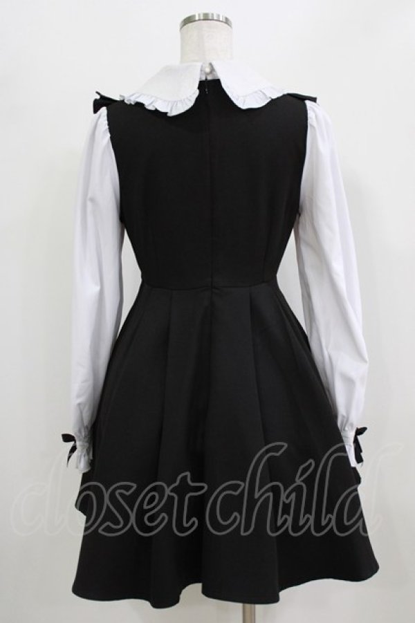 画像3: Rojita / ヨークフリルデザインワンピース Free ブラック H-26-02-22-034-LO-OP-NS-ZH (3)