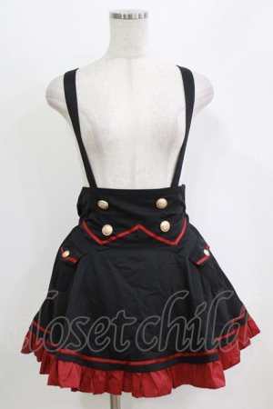 画像: PuppetBombs / サスペンダースカート S ブラック H-26-02-22-035-PU-SK-NS-ZH