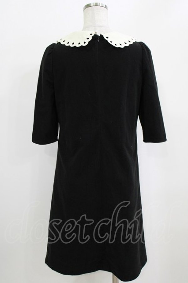 画像3: Secret Honey / ネクタイ付きワンピース Free ブラック H-26-02-22-036-CA-OP-NS-ZH (3)