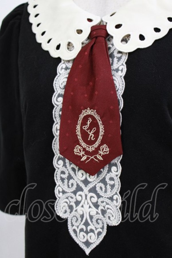 画像4: Secret Honey / ネクタイ付きワンピース Free ブラック H-26-02-22-036-CA-OP-NS-ZH (4)