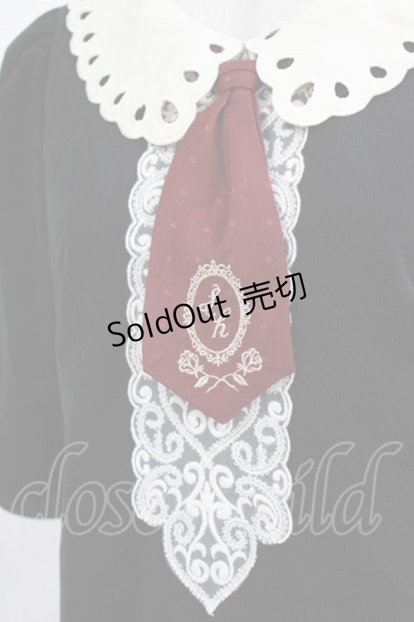 画像4: Secret Honey / ネクタイ付きワンピース Free ブラック H-26-02-22-036-CA-OP-NS-ZH (4)