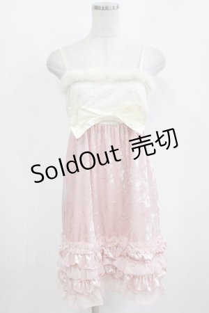 画像: LIZ LISA / ベロア切替ワンピース Free ピンク H-26-02-22-038-LO-OP-NS-ZH