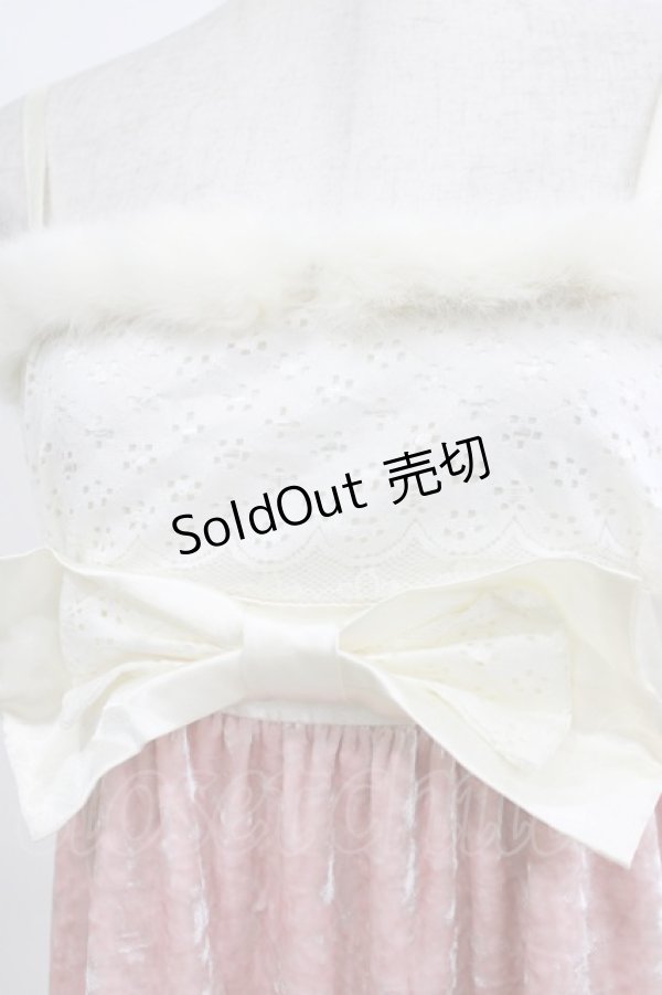 画像4: LIZ LISA / ベロア切替ワンピース Free ピンク H-26-02-22-038-LO-OP-NS-ZH (4)