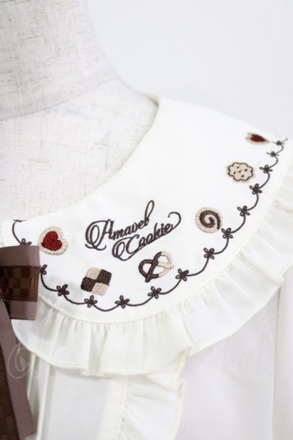 画像4: Amavel / Fancy Cookieブラウス Free 生成り H-26-02-22-046-CA-BL-NS-ZH (4)