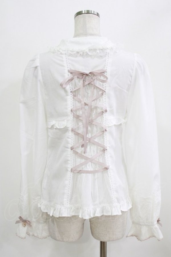 画像3: LIZ LISA / バックシャーリングブラウス Free オフ/ピンク H-26-02-22-049-LO-BL-NS-ZH (3)