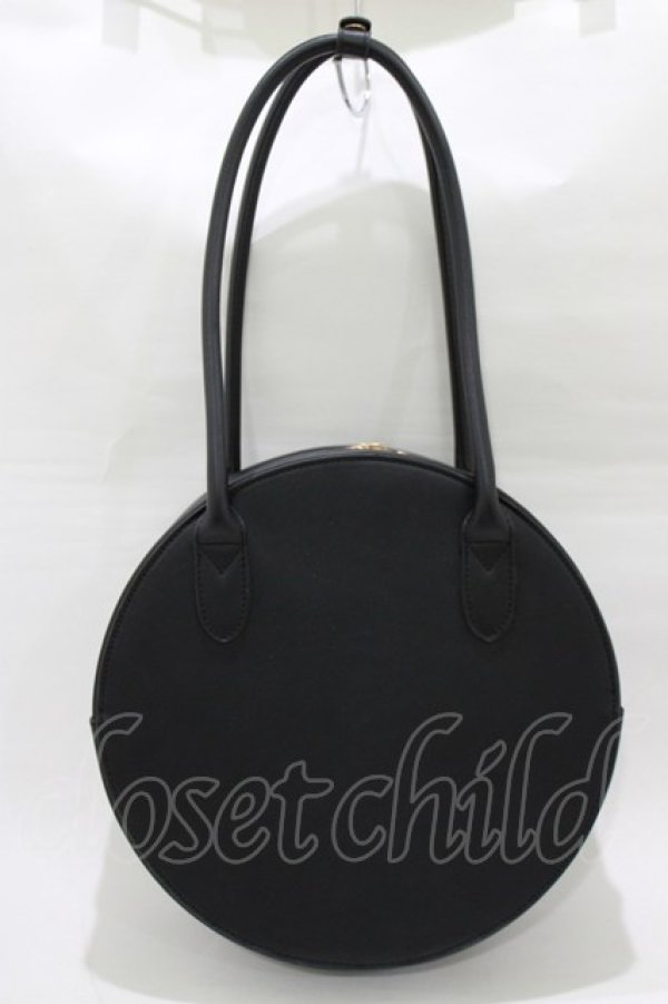 画像2: m petit by misako / AMサークルリボントート  ブラック H-26-02-22-056-LO-BG-NS-ZH (2)