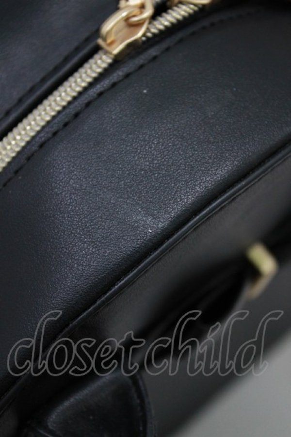 画像4: m petit by misako / AMサークルリボントート  ブラック H-26-02-22-056-LO-BG-NS-ZH (4)