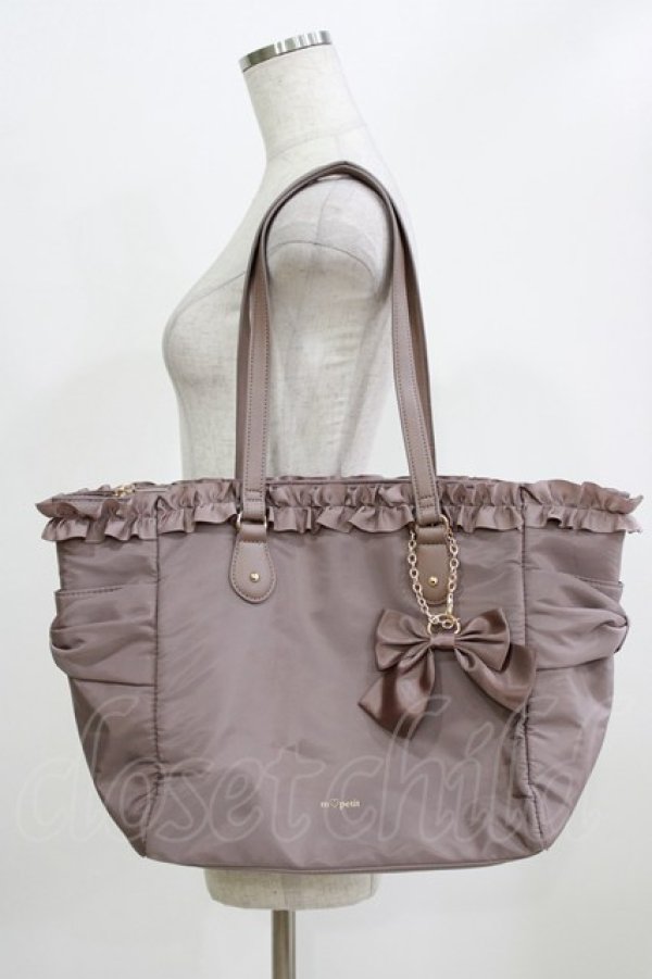 画像1: m petit by misako / TT*AMリボンチャームTT  モカ H-26-02-22-066-LO-BG-NS-ZH (1)