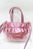 画像2: LODISPOTTO / メローリーフリルクリアトートバッグ  ピンク H-26-02-22-069-LO-BG-NS-ZH (2)