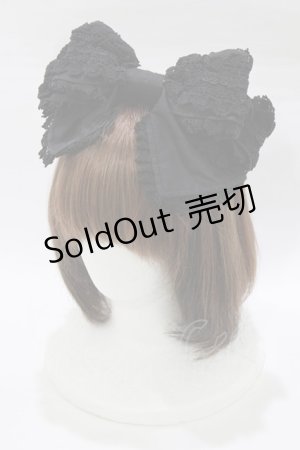 画像: ALICE and the PIRATES / 針金入りリボンカチューシャ  ブラック H-26-02-22-076-PA-AC-NS-ZH