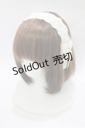 画像: m petit by misako / TT*AMレースカチューシャ  アイボリー H-26-02-22-079-LO-AC-NS-ZH