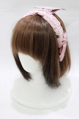 画像: m petit by misako / TT*AMレースカチューシャ  ピンク H-26-02-22-080-LO-AC-NS-ZH