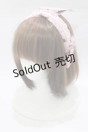 画像: m petit by misako / TT*AMレースカチューシャ  ピンク H-26-02-22-080-LO-AC-NS-ZH