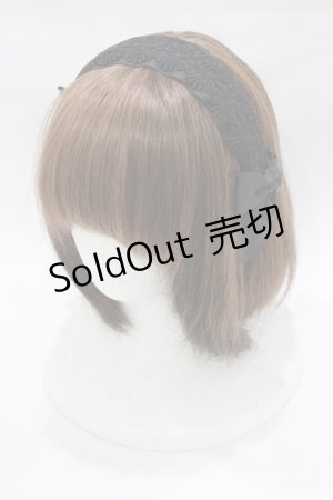 画像: m petit by misako / TT*AMレースカチューシャ  ブラック H-26-02-22-081-LO-AC-NS-ZH