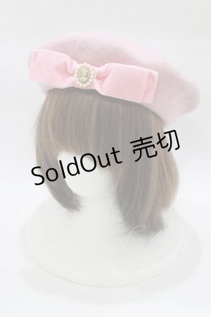 画像: m petit by misako / AMモチーフリボンベレー  ピンク H-26-02-22-082-LO-AC-NS-ZH