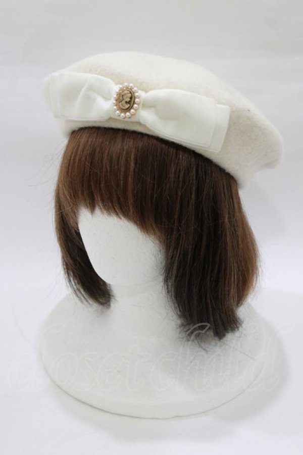 画像1: m petit by misako / AMモチーフリボンベレー  オフ H-26-02-22-084-LO-AC-NS-ZH (1)