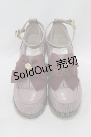 画像: Amavel / Antique keyローファーパンプス M ピンク H-26-02-22-086-CA-SH-NS-ZH