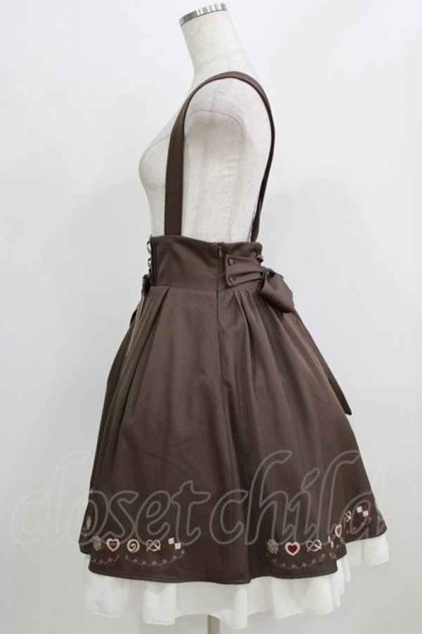 画像2: Amavel / Fancy Cookieスカート Free ブラウン H-26-02-22-008-CA-SK-NS-ZH (2)