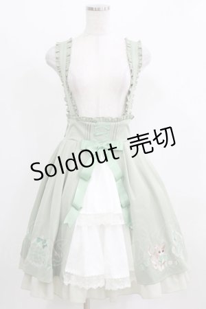 画像: Amavel / Bonbon Ribbon Chaton スカート Free グリーン H-26-02-22-010-CA-SK-NS-ZH