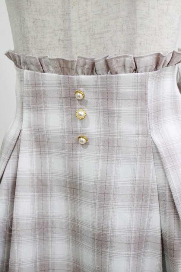 画像4: Amavel / Miladyフレア切替チェックスカート Free ピンク H-26-02-22-011-CA-SK-NS-ZH (4)