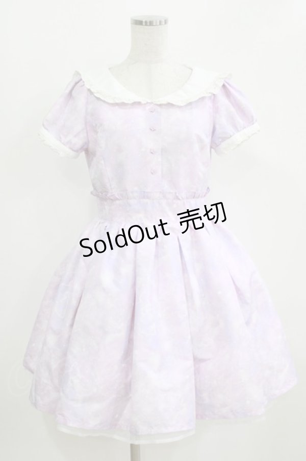 画像1: Ank Rouge / DreamingGalaxyセーラーカラーワンピース M ラベンダー H-26-02-22-016-CA-OP-NS-ZH (1)