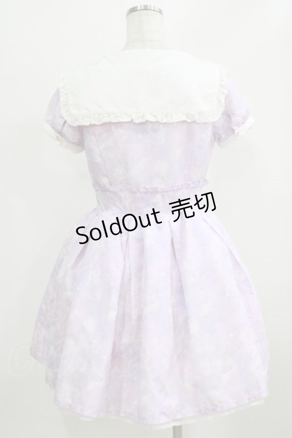 画像3: Ank Rouge / DreamingGalaxyセーラーカラーワンピース M ラベンダー H-26-02-22-016-CA-OP-NS-ZH (3)