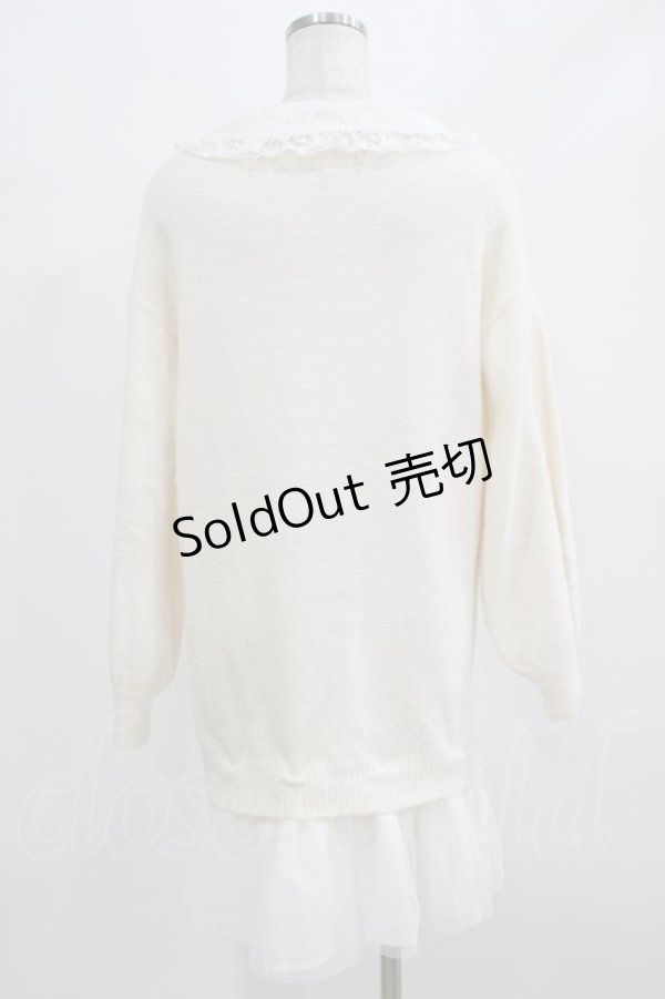 画像3: Secret Honey / レース襟ニットワンピース Free オフ H-26-02-23-030-CA-OP-NS-ZH (3)