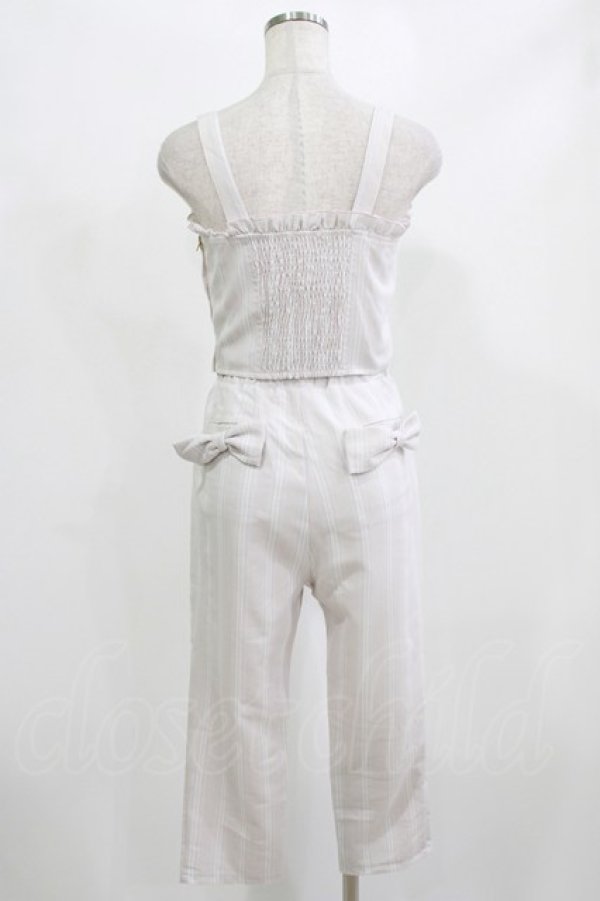 画像2: LIZ LISA / ストライプパンツ+ストライプビスチェ Free ピンク H-26-02-23-032-LO-PA-NS-ZH (2)