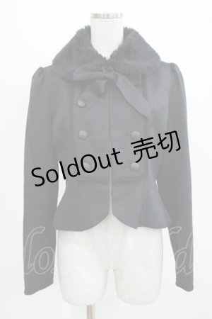 画像: Innocent World / ファー衿ブレードジャケット L ブラック H-26-02-23-035-IW-JA-NS-ZH