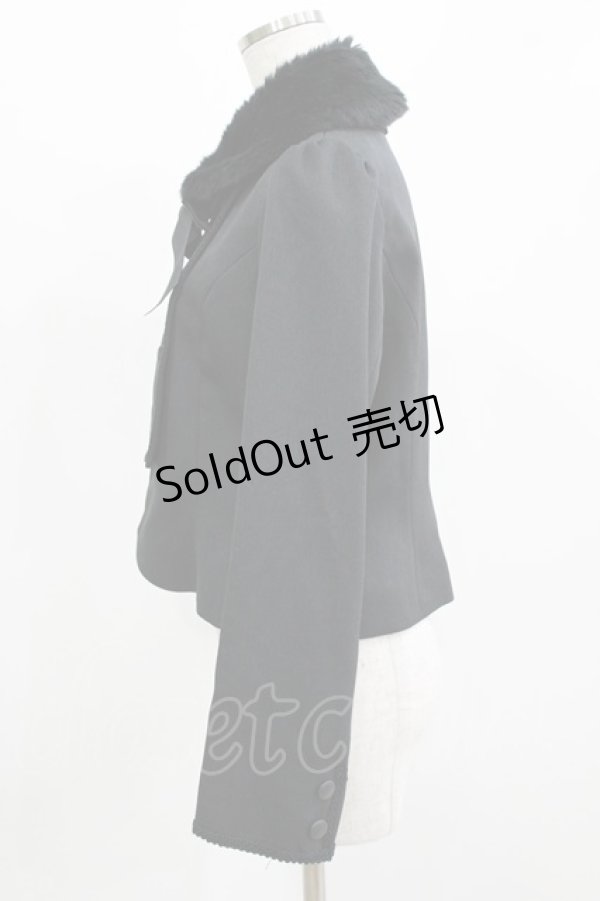 画像2: Innocent World / ファー衿ブレードジャケット L ブラック H-26-02-23-035-IW-JA-NS-ZH (2)