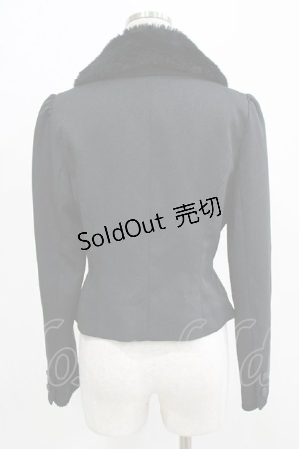 画像3: Innocent World / ファー衿ブレードジャケット L ブラック H-26-02-23-035-IW-JA-NS-ZH (3)