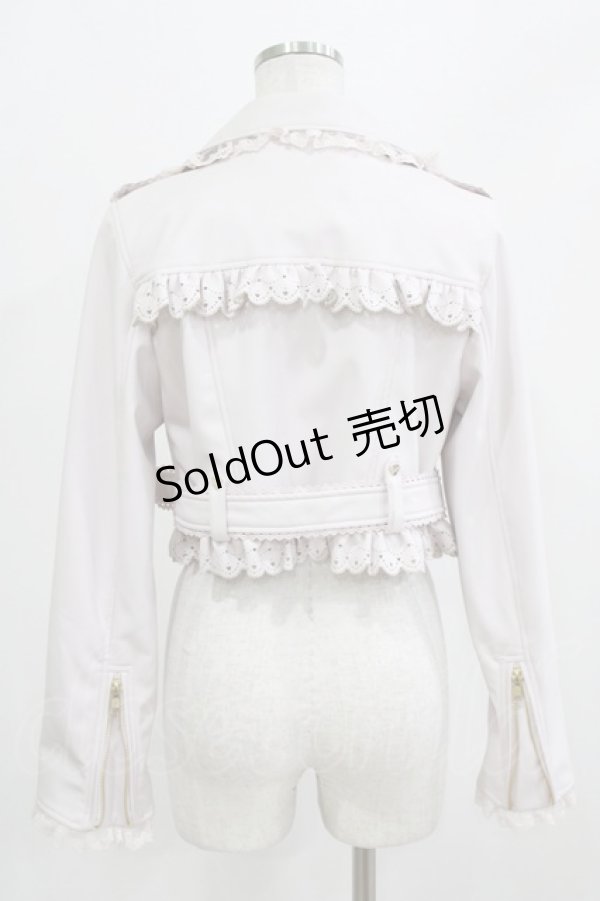 画像3: LIZ LISA / ダブルリボンエコレザーライダースジャケット Free ピンク H-26-02-23-036-LO-JA-NS-ZH (3)