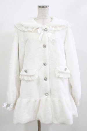 画像: DearMyLove / バックレースアップビジューセーラーファーコート L オフ H-26-02-23-038-EL-CO-NS-ZH