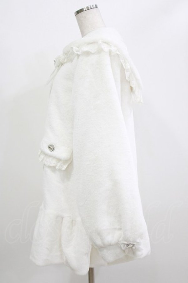 画像2: DearMyLove / バックレースアップビジューセーラーファーコート L オフ H-26-02-23-038-EL-CO-NS-ZH (2)