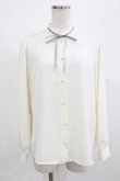 画像1: Fi.n.t / はしごリボンスタンドカラーブラウス Free OFF WHITE H-26-02-23-039-CA-BL-NS-ZH (1)